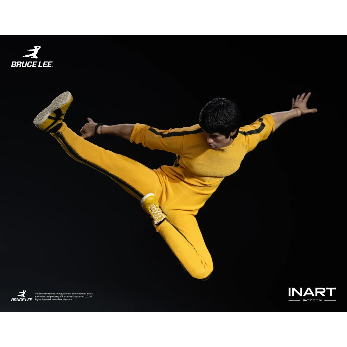 Figurine Articulée Bruce Lee Yellow Jumpsuit 1/12 - INART
