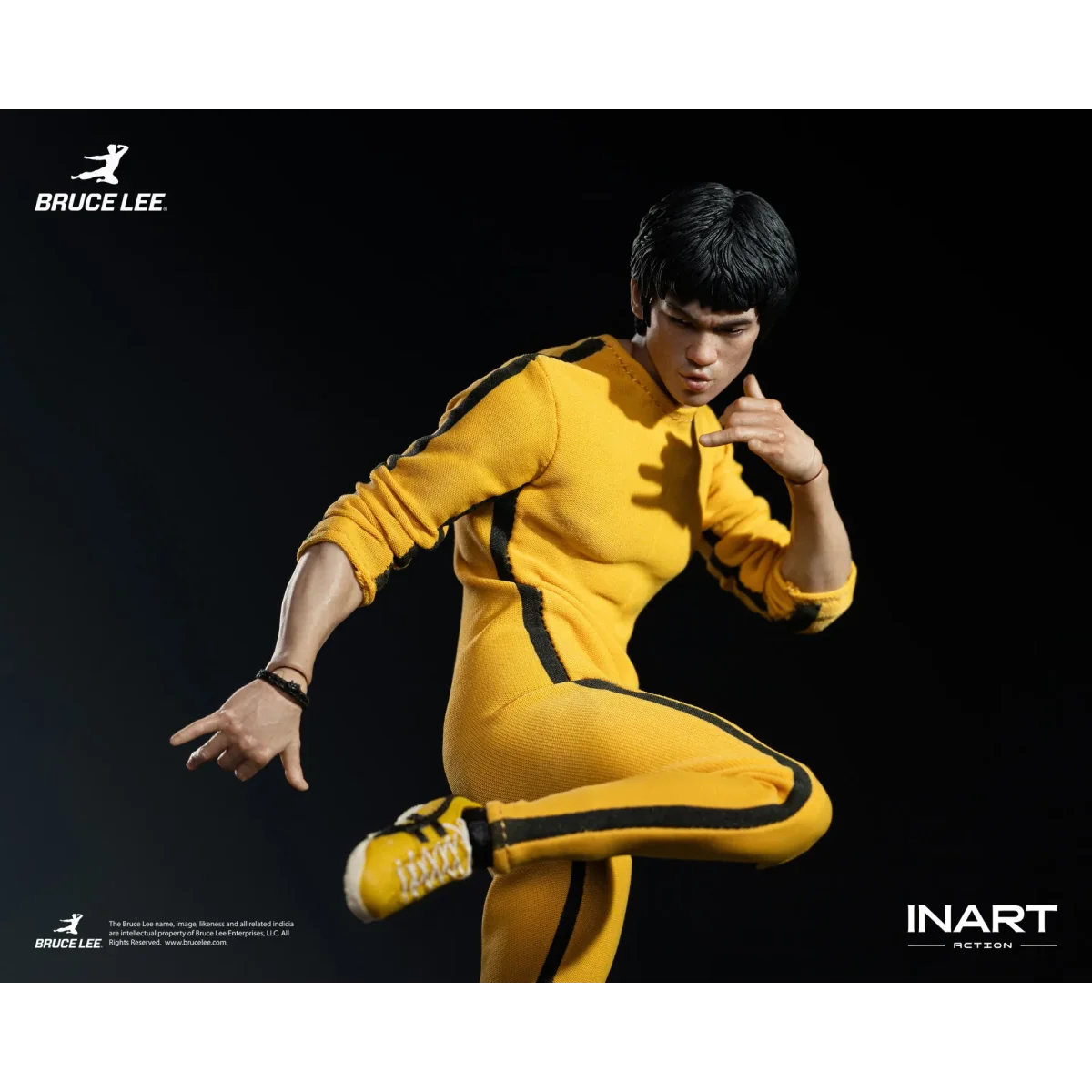 Figurine Articulée Bruce Lee Yellow Jumpsuit 1/12 - INART