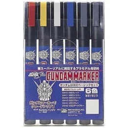 Set 6 Marqueurs Gundam Marker - Seed Basic Set | Peinture Gunpla