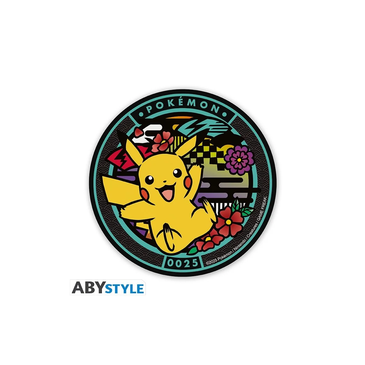 Dessous de Verre Pokémon Pikachu Céramique Style Poké Lid | Kamehashop