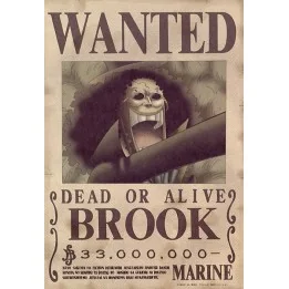 One piece - Affiche Wanted de Brook  - Posters & Affiches